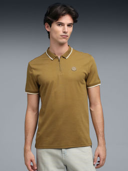 Puma - Premium Zipper Placket Men Green Polo T-Shirt