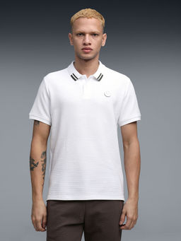 Puma - Wardrobe Ess Ottoman Men White Polo T-Shirt