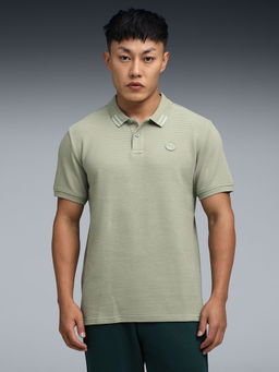 Puma - Wardrobe Ess Ottoman Men Green Polo T-Shirt