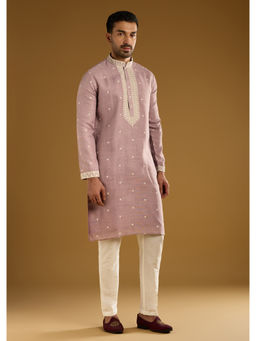 KALKI FASHION - Purple Silk Kurta with Pant