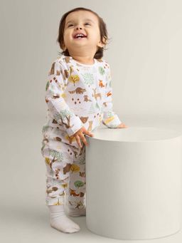 My Milestones - Boys Multi-Color Printed Romper