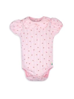 My Milestones - Girls Pink Printed Onesie