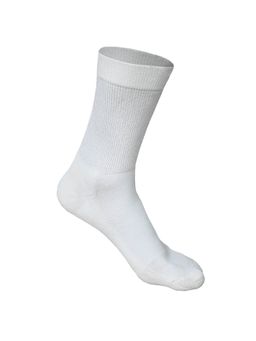 Heelium - Bamboo Crew Socks for Men - 1 Pair - White - Anti Odour - Breathable