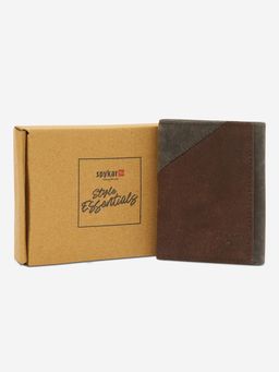 Spykar - Men Leather Colorblock Multi-Color Wallet