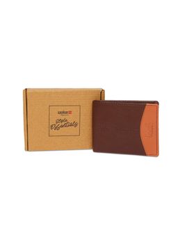 Spykar - Men Leather Colorblock Brown Wallet