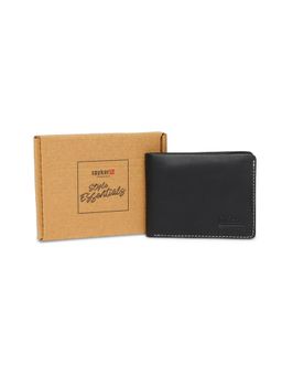 Spykar - Men Leather Solid Black Wallet