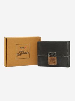 Spykar - Men Leather Solid Black Wallet