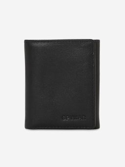 Spykar - Men Leather Solid Black Wallet