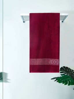 Ddecor Live Beautiful - Red Bath Towel