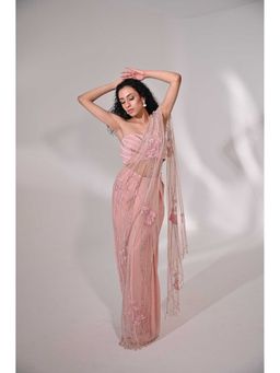 Bani Khurana - Concept Pink Saree with Stitched Blouse
