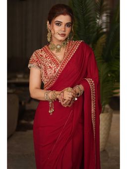 DIVYA SAMAL - Shringar Pre-Draped Saree with Blouse
