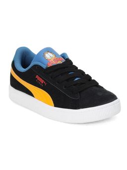 Puma - Suede Garfield Pre-school Unisex Kids Black & Orange Casual Shoes