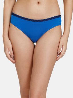 Zivame - Low Rise Zero Coverage Thong - Princess - Blue