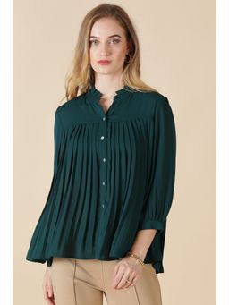 Gipsy - Bottle Green Georgette Shirt