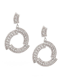 Odette - Women Sunshine Big White Dangler Earrings