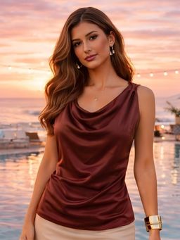 Don’t be basic - Brown Solid Top