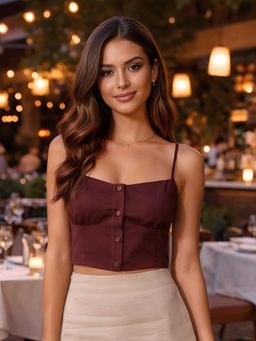Don’t be basic - Brown Solid Top