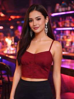 Don’t be basic - Magenta Solid Top