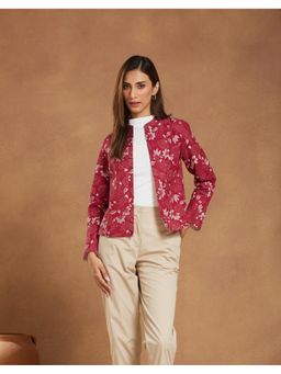 Fabindia - Wine Rayon Blend Jacket