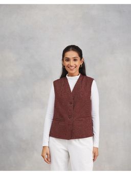 Fabindia - Maroon Wool Jacket