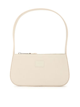 Tommy Hilfiger - Solid Beige Pu Shoulder Bag