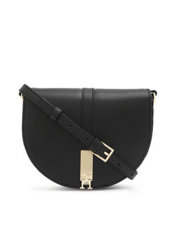 Tommy Hilfiger - Solid Black Pu Sling Bag