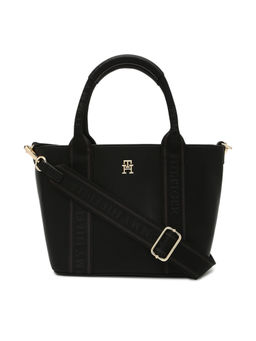 Tommy Hilfiger - Solid Black Pu Handbag