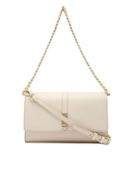 Tommy Hilfiger - Solid Beige Pu Sling Bag