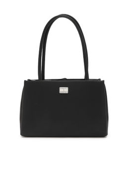 Tommy Hilfiger - Solid Black Pu Shoulder Bag