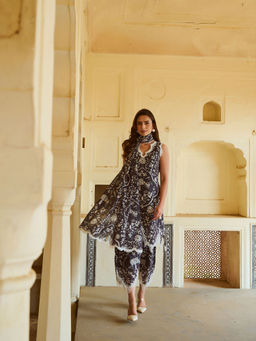 Sage Saga - Kokila Kurta with Dhoti and Dupatta (Set of 3)