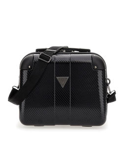 Guess - Black Textured Lustre Hard Side Vanity Case