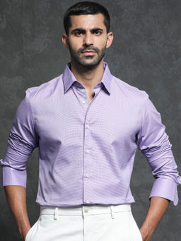 Rare Rabbit - Constell Purple Solid Shirt