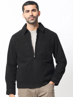 Rare Rabbit - Alfero Black Solid Jacket