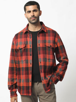Rare Rabbit - Beteta Rust Checks Jacket