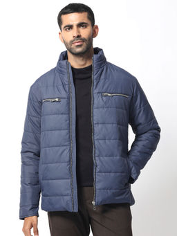 Rare Rabbit - Beylor Navy Blue Solid Jacket