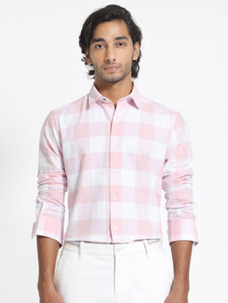 Rare Rabbit - Byre Pink Checks Shirt