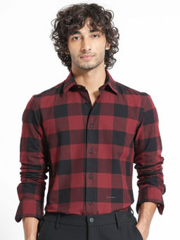 Rare Rabbit - Byre Red Checks Shirt