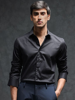 Rare Rabbit - Centi Black Solid Shirt
