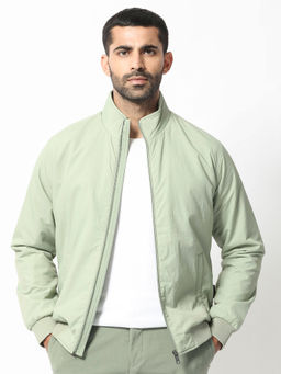 Rare Rabbit - Cerno Pastel Green Solid Jacket