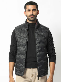 Rare Rabbit - Cog Black Solid Reversible Jacket