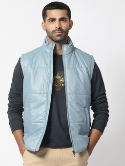Rare Rabbit - Colson Light Blue Solid Jacket