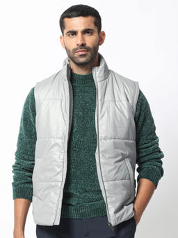 Rare Rabbit - Colson Light Grey Solid Jacket
