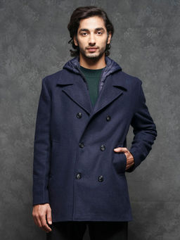 Rare Rabbit - Dubby Navy Blue Solid Jacket