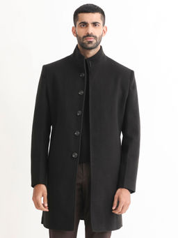 Rare Rabbit - Dune Black Solid Jacket