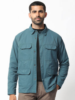 Rare Rabbit - Feliu Teal Solid Jacket