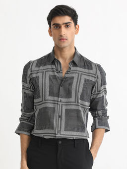 Rare Rabbit - Freme Black Printed Shirt