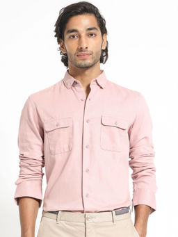 Rare Rabbit - Lipton Peach Solid Shirt
