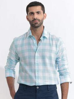 Rare Rabbit - Munich Blue Checks Shirt