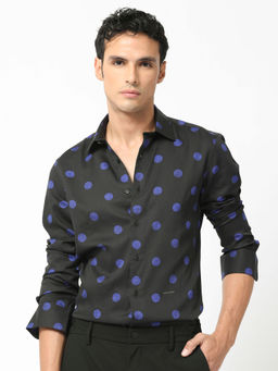 Rare Rabbit - Polko Black Polka Dots Shirt