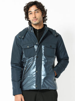 Rare Rabbit - Ragon Dark Blue Solid Jacket